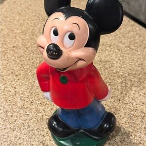 Mickey Mouse Red and Black Action Figure Coin Bank